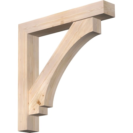 Imperial Block Smooth Bracket W/ Offset Brace, Douglas Fir, 7 1/2W X 48D X 48H